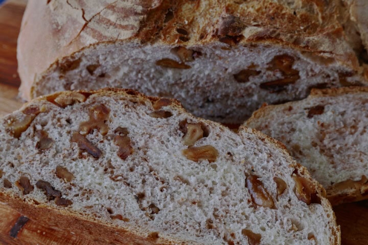 sliced bread on a plate